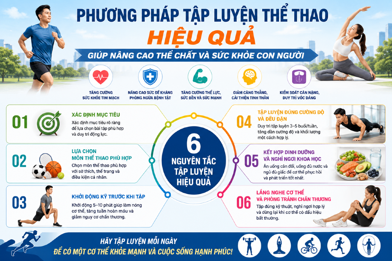RÈN LUYỆN THỂ THAO KHOA HỌC – CHÌA KHÓA NÂNG CAO THỂ CHẤT VÀ SỨC KHỎE CON NGƯỜI